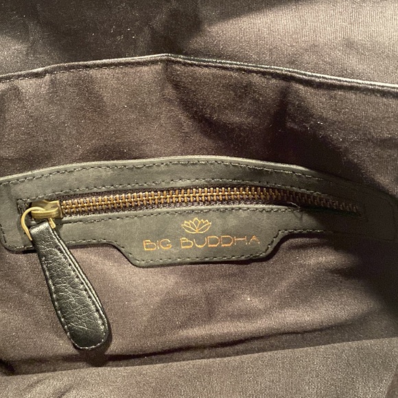 Big Buddha black with white beading envelope clutch - Picture 9 of 12